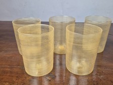 LOTTO CINQUE BICCHIERI IN VETRO MURANO VENEZIA SEC.XX