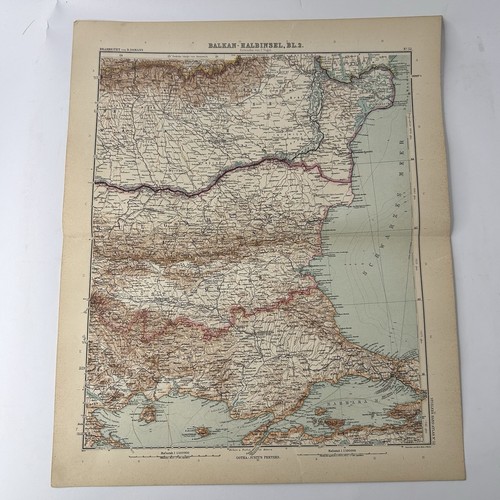 Stampa antica balcani 1908 - antica,