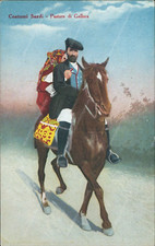 ct406 cartolina costumi sardi pastore di gallura sassari sardegna