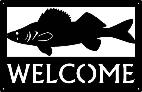 Insegna benvenuto walleye - insegna,
