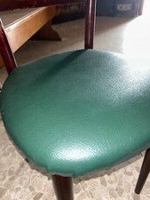 Sedie soggiorno legno pelle - legno, e