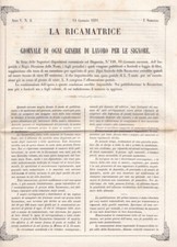 La ricamatrice. Giornale di