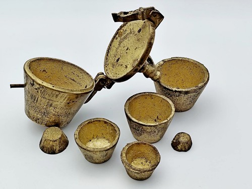 Pesi pieghevoli vintage bronzo