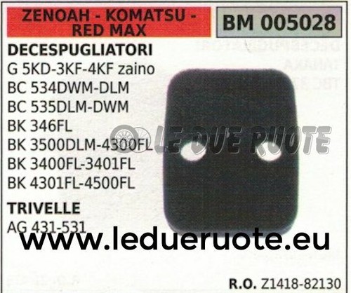Z141882130 spugna filtro aria - z141882130,
