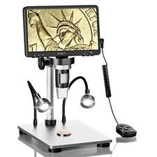 Elikliv DM9 1200X 1080P 12MP 7 pollici LCD microscopio digitale microscopio a monete lente d'ingrandimento