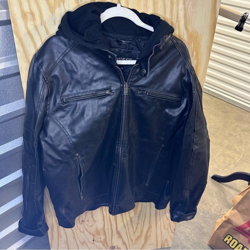 Guess giacca moto uomo - guess, nera