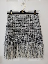 Minigonna Chanel bianca e nera