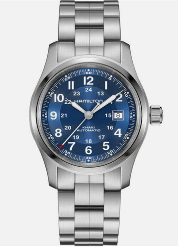 Hamilton khaki field blue - khaki, dial