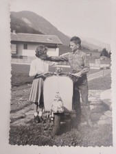 VINTAGE PHOTO Vespa motorcycle