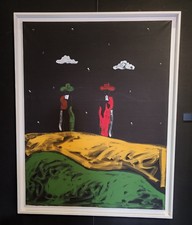 Tano Festa, acrilici su tela