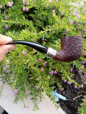 Pipa Il Ceppo Sabbiata Con Vera In Argento.