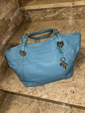 Bellissima Borsa Sella Dior In Pelle Turchese Originale Con Seriale