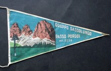 bandierina- pennant PASSO PORDOI 2250 mt. Vespa lambretta auto - 60/70s stoffa