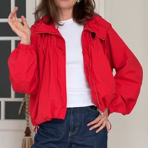 Zara giacca nylon con - in,