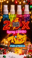 COMBO 2x Spray Pulizia & Lucidatura ✨ Restauro Carte Pokémon 🪄 Spark & Polish