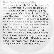 David Bowie – Valentine's Day - 7' Picture Disc 2013