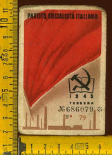 Tessera Partito Socialista Sesto San Giovanni Milano 1945 mq 496