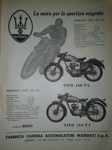Moto maserati 125 vecchia - 125,
