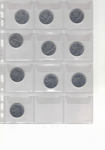100 lire monete 10 - 100, nr.