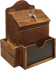 Scatola Dei Suggerimenti | Urna Elettorale | Cassetta Postale in Legno Bloccabil