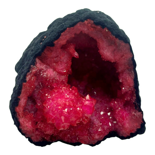 Geode calcite rosso - , scuro