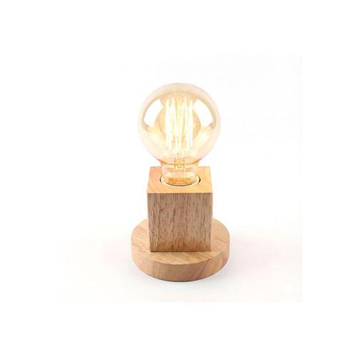 Lampada tavolo legno - legno, e27