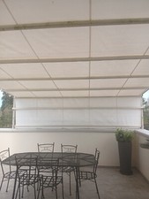 Pergotenda struttura  in alluminio e telo in pvc misure 4x4