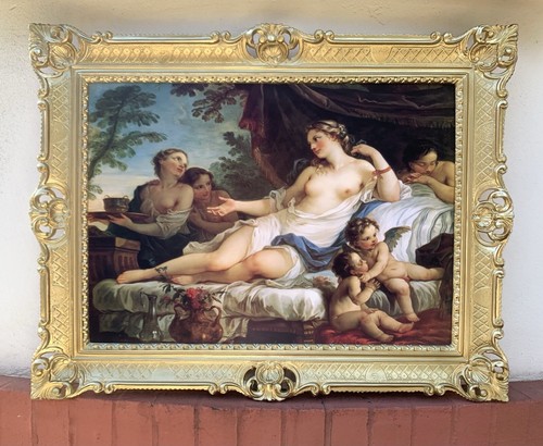 Quadro con cornice oro - ,