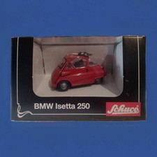 SCHUCO 1:43 -BMW ISETTA 250-Modellino Auto Metallo Rosso- Made In Germany  