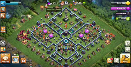 Th13 max base heroes - th13, base,