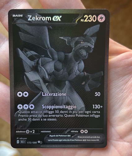 Pokemon card zekrom - pokemon, ex