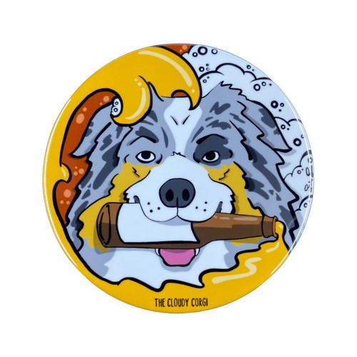 Bottiglia birra cane - , pastore