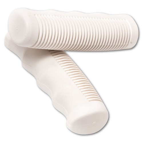Paire poignee velo blanc - paire,