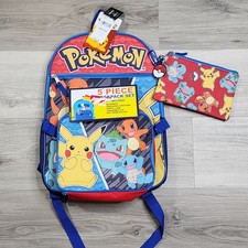 Pokemon 5 piece Backpack Set