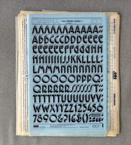 Letraset lettere trasferimento - letraset,