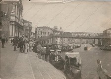 1930c VENEZIA Ponte della stazione Neville Scalzi Canal Grande Fotografia