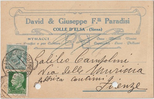 1929 colle elsa - d'elsa, siena