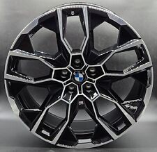 4 cerchi lega nuovi bmw x5 x6 r21 nero lucido diamantato lt004706