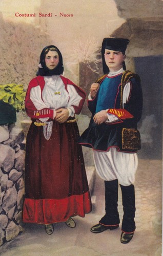 Cartolina nuoro costumi - cartolina, ,costumi