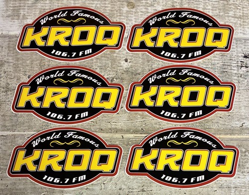 Adesivi stazione radio kroq - stazione,