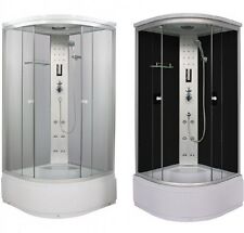 Box doccia idromassaggio 90x90xH210 6 idrogetti radio FM cristallo 5 mm|p4