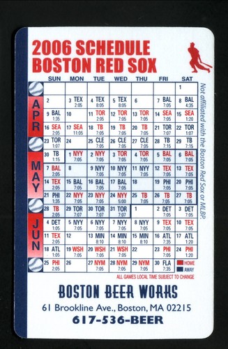 Programma tascabile boston red - programma,