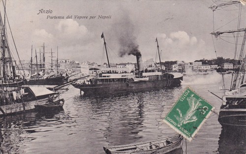 Cartolina roma anzio - roma, ,anzio