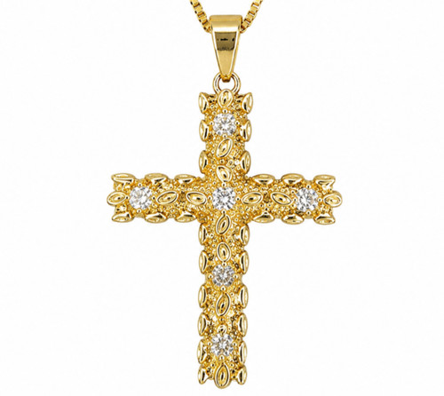 Ciondolo pepita croce oro oro