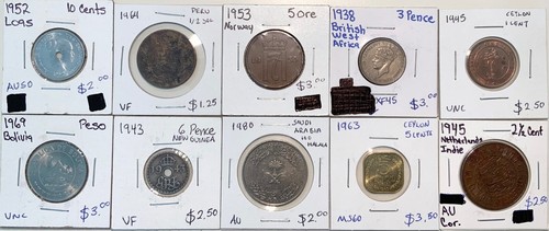 Lotto monete mondiali