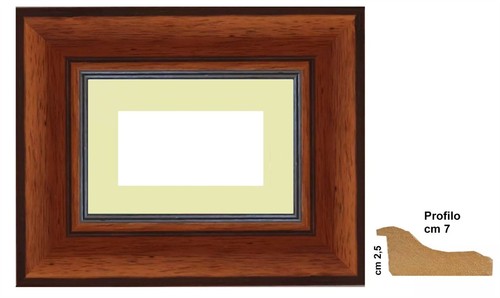 Cornice classica legno - legno, noce
