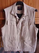 Gilet Wampum Sportswear Uomo Beige con Zip e Bottoni Clip - Interno Foderato XL 