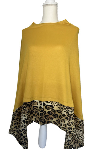 Poncho scialle donna nuovo con