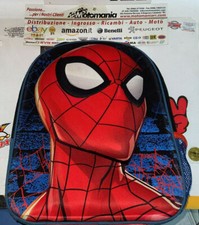 62E ZAINO ZAINETTO TROLLEY BIMBO BAMBINO SPIDERMAN 3D COLORE ROSSO BLU NERO 