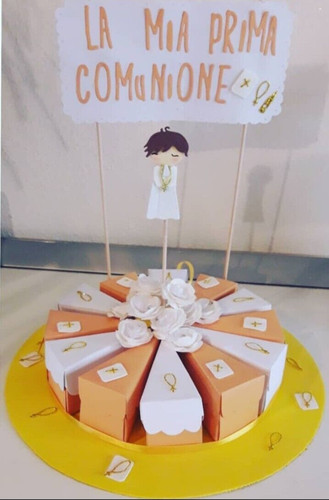 Torta scenografica comunione - torta,